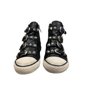 Ash Venus Black Leather women's Sneakers Shoes EU36 NIB